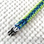 [公式]＃289 4色パラコード編み犬首輪　小型犬用裏側の始末部分