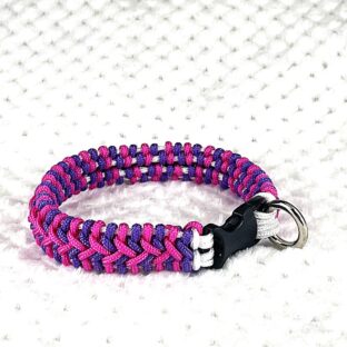 [公式]#292パラコード編み犬首輪 「ベンケイ」の小型犬と猫バージョン首輪