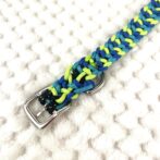 [パラコード編み犬首輪]#294 「フォレストパース」猫と小型犬用首輪 裏側の先端アップ