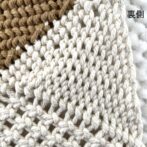 マクラメ編み鍋敷き裏側