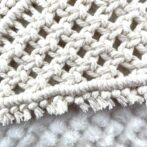 マクラメ編み鍋敷き七宝編みをアップ