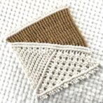 マクラメ編み鍋敷き表側
