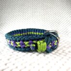 [公式]#249パラコード編み ライト＆レフト 中型・大型犬要首輪寝かせた状態