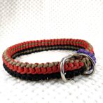 パラコード編み犬首輪#255寝かせた状態