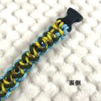 [公式]#259パラコード編み犬首輪平結びアレンジ編み　小型犬用首輪留め具パーツ裏側