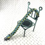 [公式]#259パラコード編み犬首輪平結びアレンジ編み　小型犬用首輪全体画像