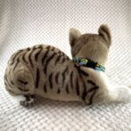 [公式]#259パラコード編み犬首輪平結びアレンジ編み　小型犬用首輪猫に装着させた後ろ向き