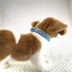 [パラコード編み犬首輪]#260 光沢あるパラコードで小型犬用首輪 犬に装着