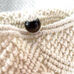 マクラメ編みNo.5生成りポーチ底マチのみ