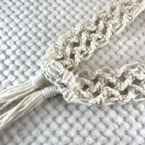 マクラメ編み飾りリボン取り外し部分