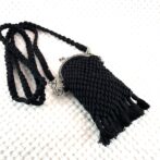 マクラメ編みがま口金具ポシェット全体画像