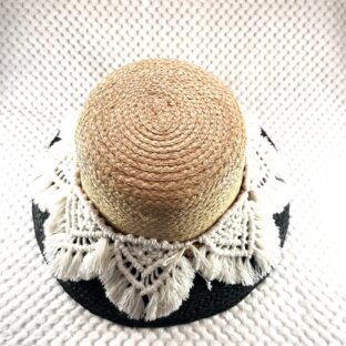 [公式]マクラメ編みNo12 帽子飾り（簡単リメイク）