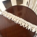 マクラメ編み帽子飾り流した画像