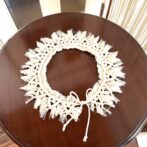 マクラメ編み帽子飾りの全体画像