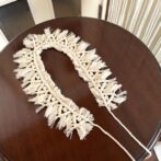 マクラメ編み帽子飾り取り外した画像