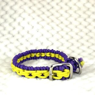 [公式] #263パラコード編み犬首輪チェーンモチーフコード 超小型犬