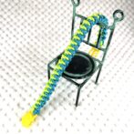 [公式]#301パラコード編み猫首輪　春色猫首輪広げた画像