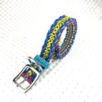 [公式]#302パラコード編み犬首輪　名称ハッピーバレンタイン金具トップの画像