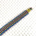 [公式]#302パラコード編み犬首輪　名称ハッピーバレンタイン広げて裏側先端アップ