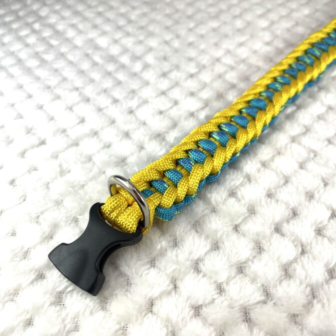 [公式]#303春めき色の犬首輪広げたパーツ表側