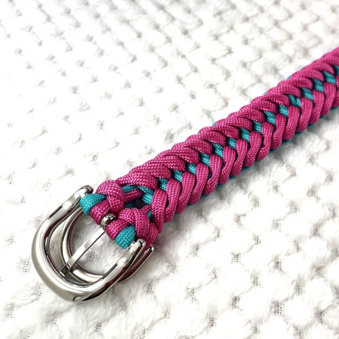 [公式]#304 パラコード編み首輪小型・中型犬向き犬首輪裏側金具