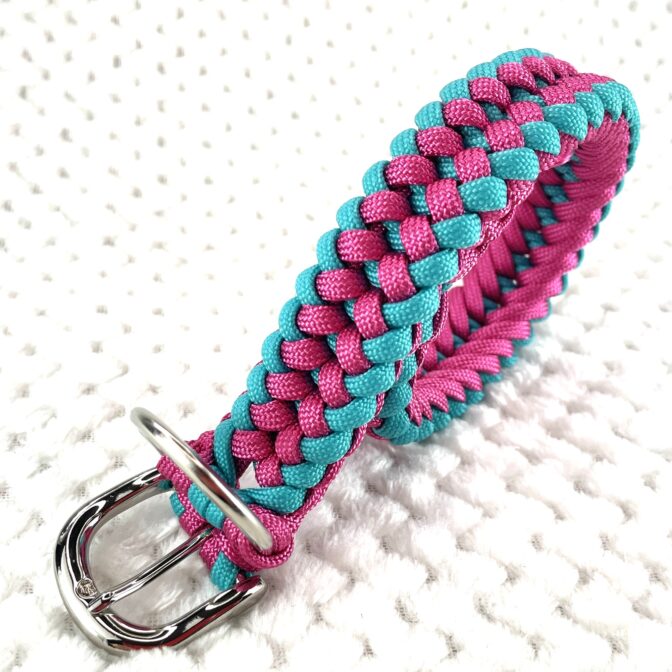 [公式]#304 パラコード編み首輪小型・中型犬向き犬首輪全体画像