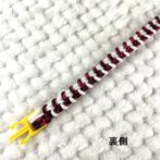 [公式]#305 パラコード編みねこ首輪 2色使いの簡単ねこ首輪広げて裏側先端