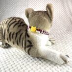 [公式]#305 パラコード編みねこ首輪 2色使いの簡単ねこ首輪装着して後ろ側