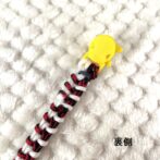 [公式]#305 パラコード編みねこ首輪 2色使いの簡単ねこ首輪広げた裏側