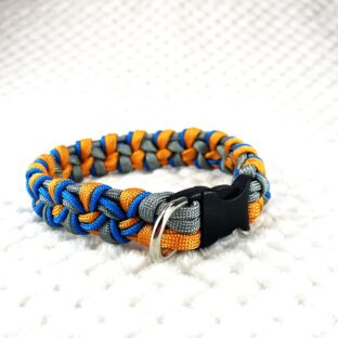 [公式]#306 パラコード編み犬首輪 小型犬・中型犬用3色使いの首輪