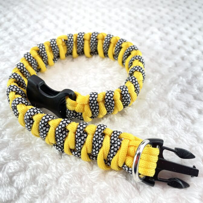 犬首輪を巻き上げた様子